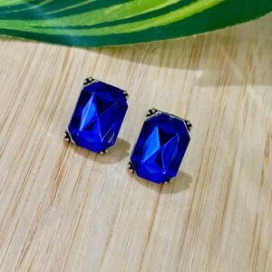 royal blue stud earrings