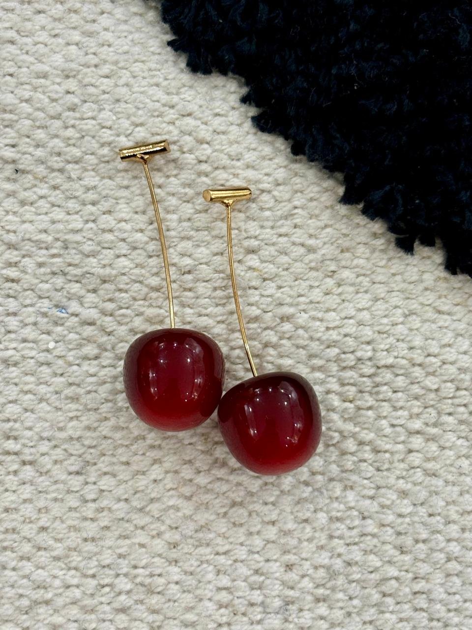 classic cherry drop earrings classic cherry drop earrings