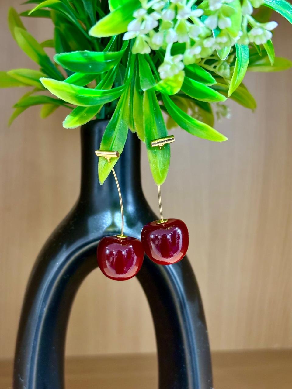 classic cherry drop earrings classic cherry drop earrings