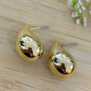 golden teardrop earrings